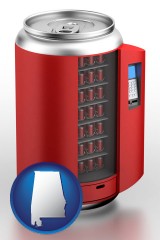 alabama a stylized vending machine
