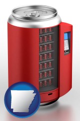 arkansas a stylized vending machine