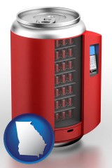 georgia a stylized vending machine