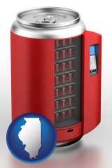 illinois a stylized vending machine