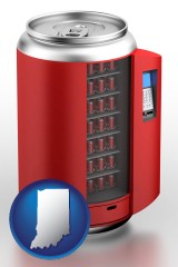 indiana a stylized vending machine