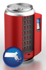massachusetts a stylized vending machine