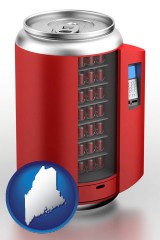 maine a stylized vending machine