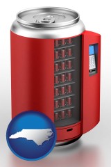 north-carolina a stylized vending machine
