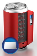 north-dakota a stylized vending machine