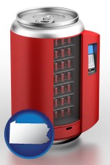 pennsylvania a stylized vending machine
