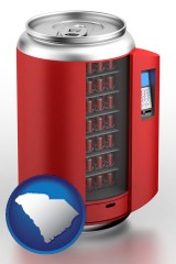 south-carolina a stylized vending machine