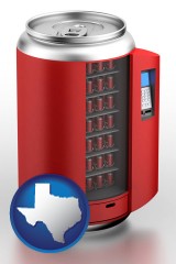 texas a stylized vending machine