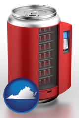 virginia a stylized vending machine