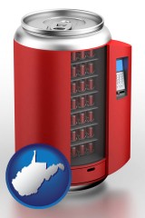 west-virginia a stylized vending machine
