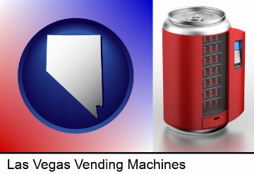 a stylized vending machine in Las Vegas, NV